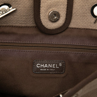 Chanel Small Canvas Deauville Tote