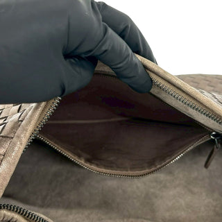 Bottega Veneta Small Metallic Nappa Intrecciato Veneta Hobo