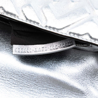 Fendi
Medium Metallic Leather Embossed FF Baguette Satchel