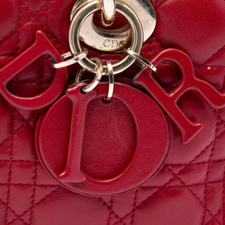 Dior Medium Lambskin Cannage Lady D Joy