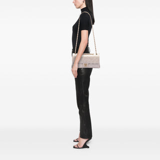 Chanel Jumbo CC Quilted Calfskin Straight Flap