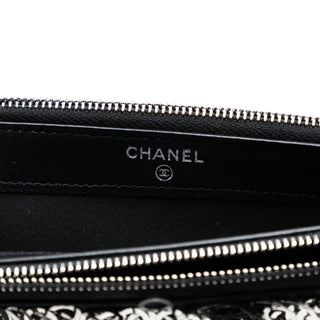 Chanel
CC Calfskin and Sequin Double Zip Wallet on Chain