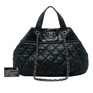 Chanel Large Quilted Iridescent Calfskin In The Mix Satchel