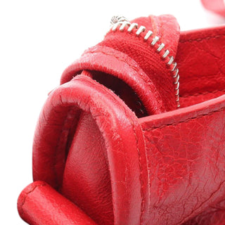 Balenciaga Small Lambskin Motocross Classic City Satchel