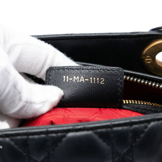Dior Medium Lambskin Cannage Lady Dior