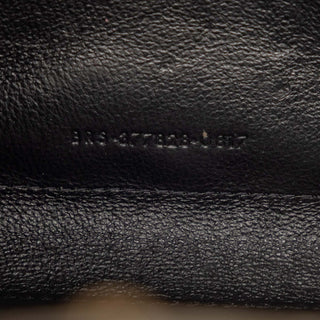 Saint Laurent Metallic Grain De Poudre Matelasse Chevron Monogram Chain Wallet