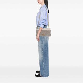 Chanel Jumbo CC Quilted Crumpled Calfskin Straight Flap