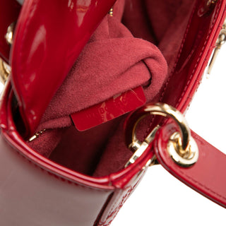 Dior Mini Patent Cannage Lady Dior
