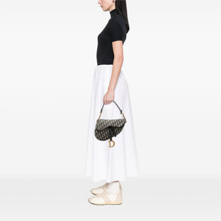 Dior Oblique Canvas Saddle Bag