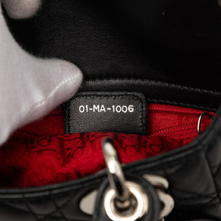 Dior Mini Lambskin Cannage Lady Dior