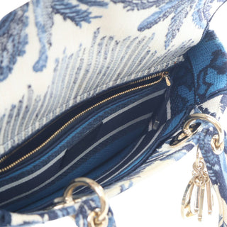 Dior
Medium Embroidered De Jouy Lady D Lite