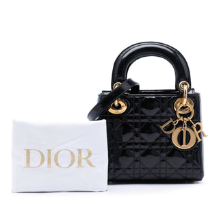 Dior Mini Patent Cannage Lady Dior