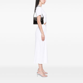 Chanel CC Quilted Lambskin Half Moon Flap