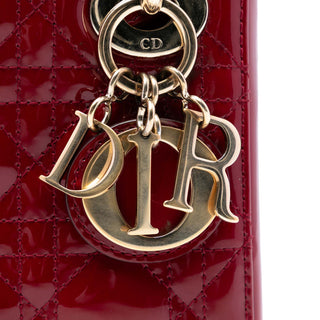Dior Mini Patent Cannage Lady Dior