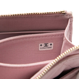 Chanel
CC Quilted Caviar Zipped Small Wallet