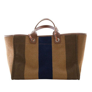 Chanel
Medium Raffia Striped Deauville Tote