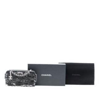 Chanel
CC Calfskin and Sequin Double Zip Wallet on Chain