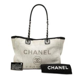 Chanel Small Canvas Deauville Tote