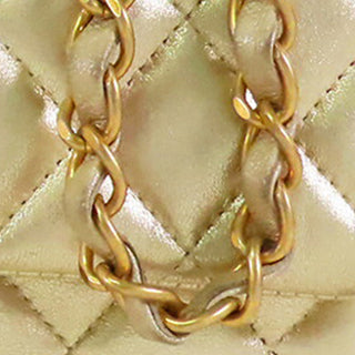 Chanel
Mini Rectangular Classic Metallic Lambskin Single Flap