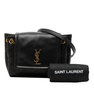 Saint Laurent
Mini Quilted Lambskin Monogram Nolita Bag