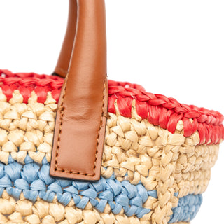 Fendi Mini Raffia Soft Sunshine Shopper Tote