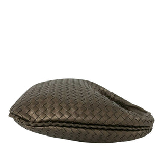 Bottega Veneta Small Metallic Nappa Intrecciato Veneta Hobo
