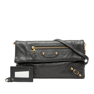 Balenciaga
Lambskin Motocross Giant 12 Envelope Clutch With Strap