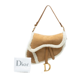 Dior
Shearling Suede Saddle Bag