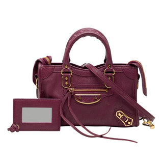 Balenciaga
Nano Chevre Motocross Classic Metallic Edge City Satchel