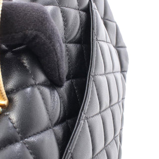Chanel CC Quilted Lambskin Chain Top Handle Flap