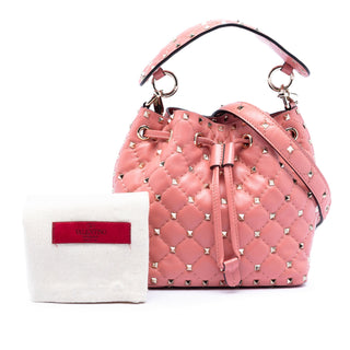 Valentino
Small Leather Rockstud Spike Bucket Bag