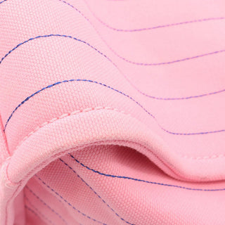 Chanel Large Canvas Pinstriped Deauville Tote