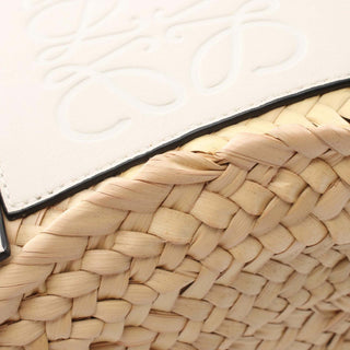 LOEWE Small Raffia Anagram Basket Tote
