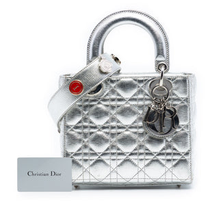 Dior Small Metallic Lambskin Cannage My ABCDior Lady Dior