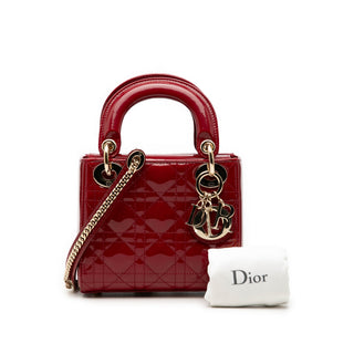 Dior Mini Patent Cannage Lady Dior