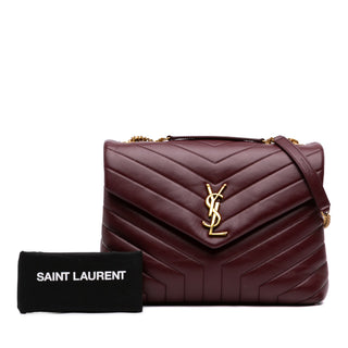 Saint Laurent Medium Matelasse Calfskin Monogram LouLou Shoulder Bag
