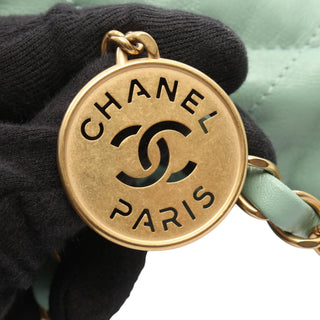 Chanel Small Quilted Shiny Calfskin 22 Handbag