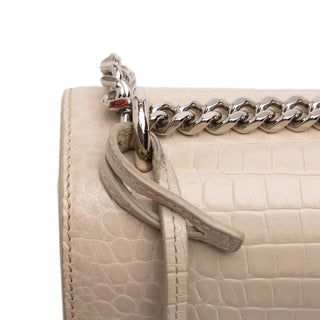 Saint Laurent
Medium Croc Embossed Leather Monogram Sunset Crossbody