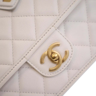 Chanel
Medium Quilted Caviar School Memory Top Handle Flap