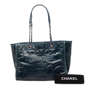 Chanel Small Glazed Calfskin Deauville Tote