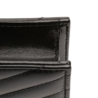 Saint Laurent
Chevron Leather Cassandre Envelope Chain Wallet