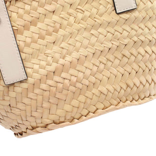 LOEWE Small Raffia Anagram Basket Tote